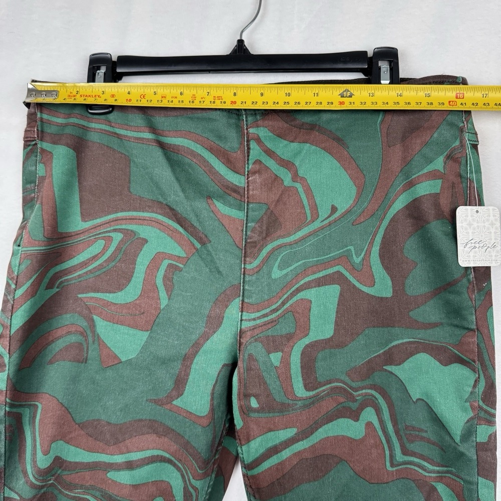 Free People Penny Pull on Flare Jeans in Camo - Picture 5 of 13